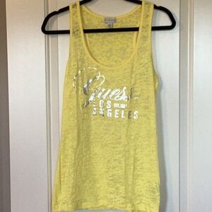 Guess Burnout Embellished Tank - Size L
